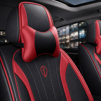 Kit Completo de Capas para Banco de Carro Protecar em Couro Legítimo Universal 5 Lugares Com Airbag + Tapetes e Capa de Volante