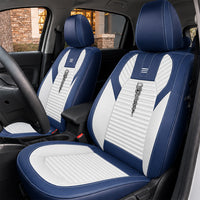 Kit Completo de Capas para Banco de Carro Cobrix em Couro Legítimo Universal 5 Lugares Com Airbag + Tapetes e Capa de Volante