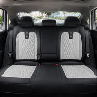 Kit Completo de Capas para Banco de Carro Domani em Couro Legítimo Universal 5 Lugares Com Airbag + Tapetes e Capa de Volante