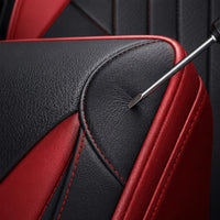 Kit Completo de Capas para Banco de Carro Protecar em Couro Legítimo Universal 5 Lugares Com Airbag + Tapetes e Capa de Volante
